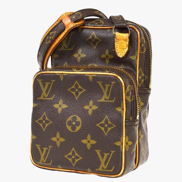 LOUIS VUITTON Mini Amazon Shoulder Bag Monogram Leather Brown